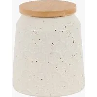 Fleck Small Ceramic Jar - Natural by Perch & Parrow, image 2