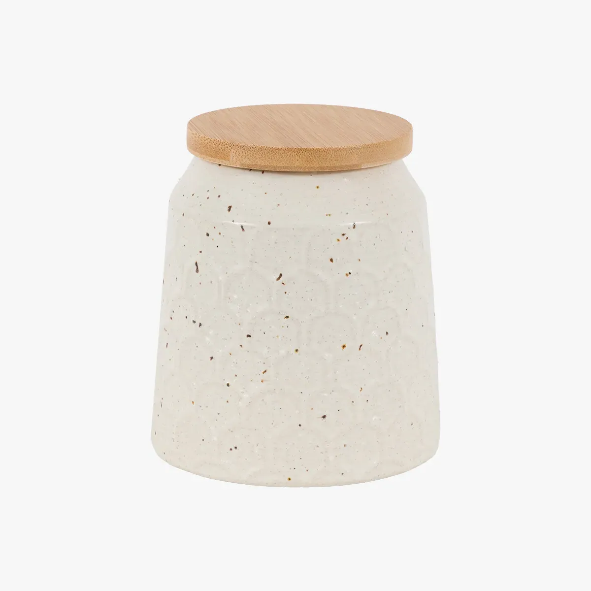 Fleck Small Ceramic Jar - Natural by Perch & Parrow