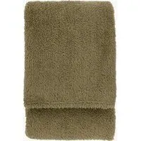 Fleecy Throw Blanket - Olive, Fleece alternate view