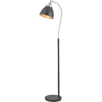 Fletcher Floor Lamp - Aged Pewter, Matt Black alternate view
