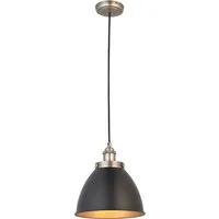 Fletcher Small Pendant - Black, Aged Pewter alternate view