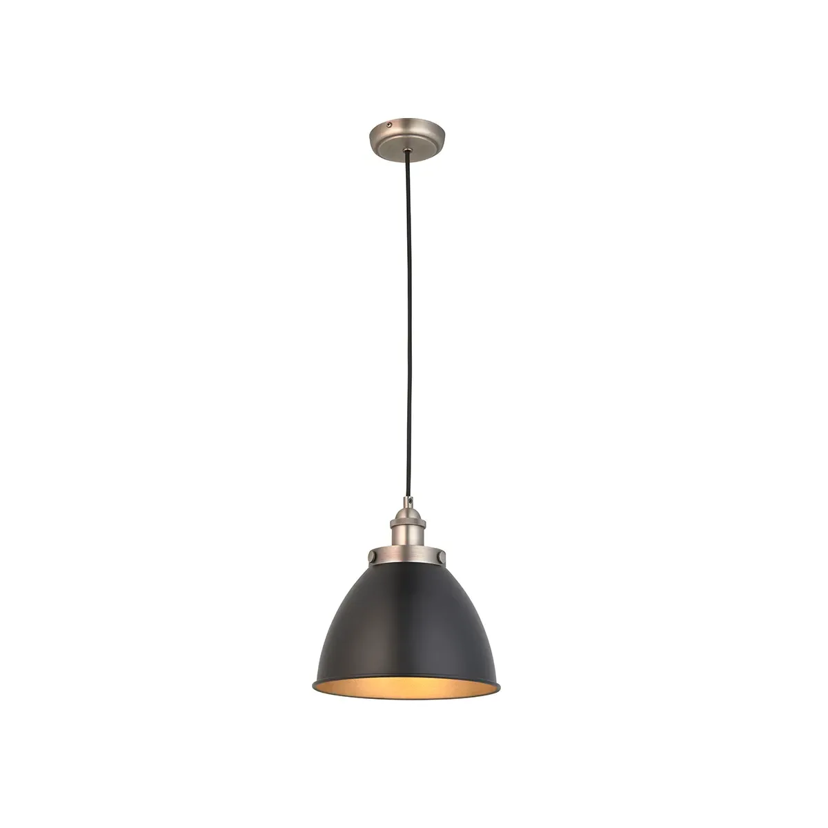 Fletcher Small Pendant - Black, Aged Pewter product