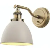 Fletcher Wall Light - Taupe, Antique Brass alternate view