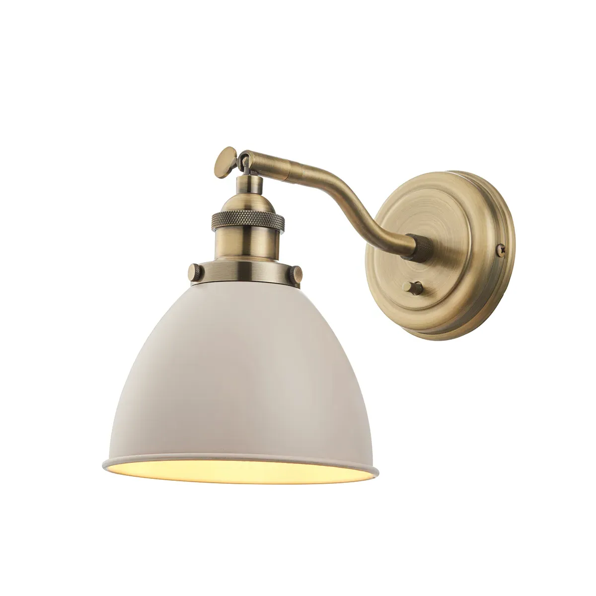 Fletcher Wall Light - Taupe, Antique Brass product