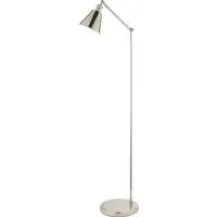 Floor Light with Knurled Details - Nickel, Metal alternate view
