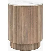 Flute Side Table - Mango Wood alternate view