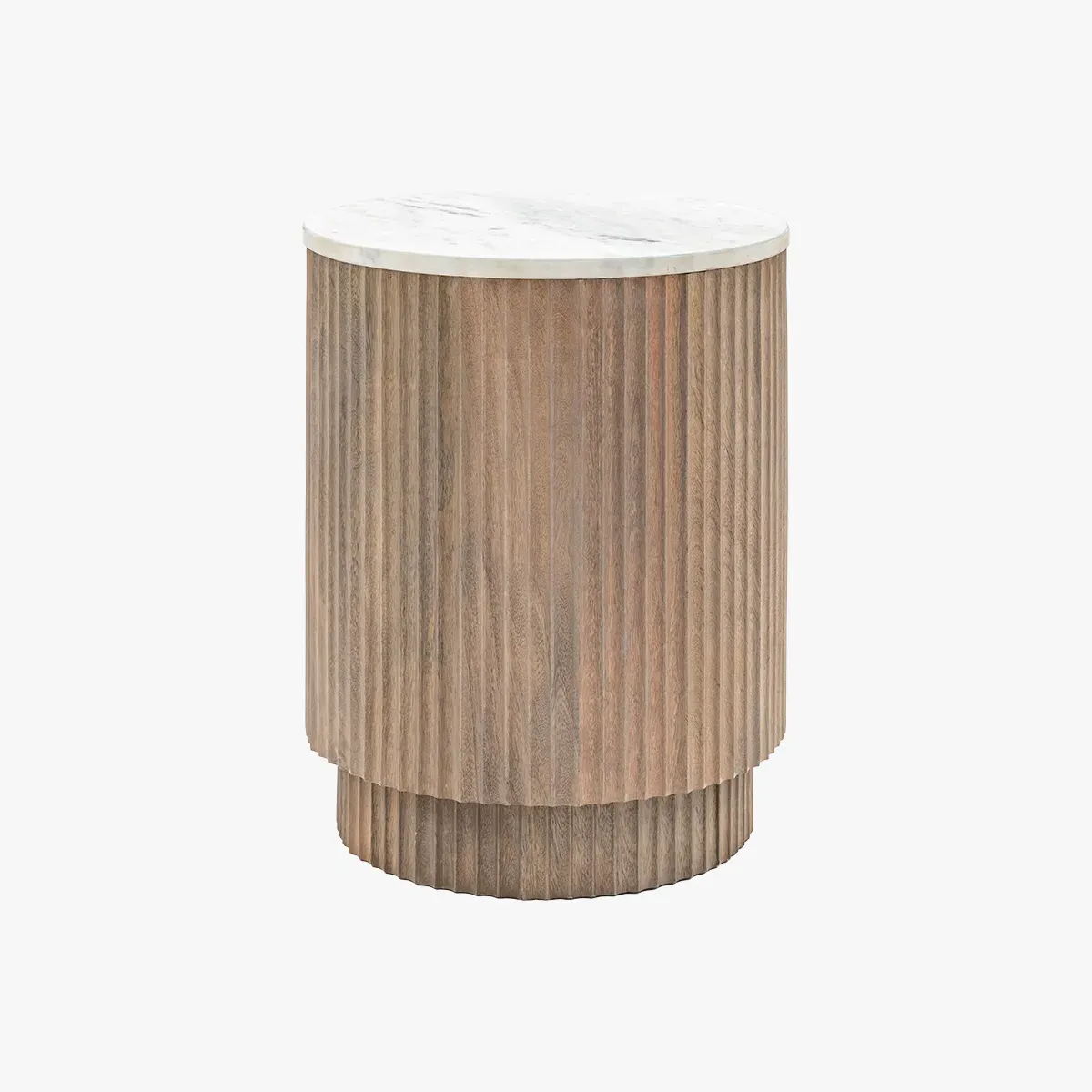 Flute Side Table - Mango Wood product