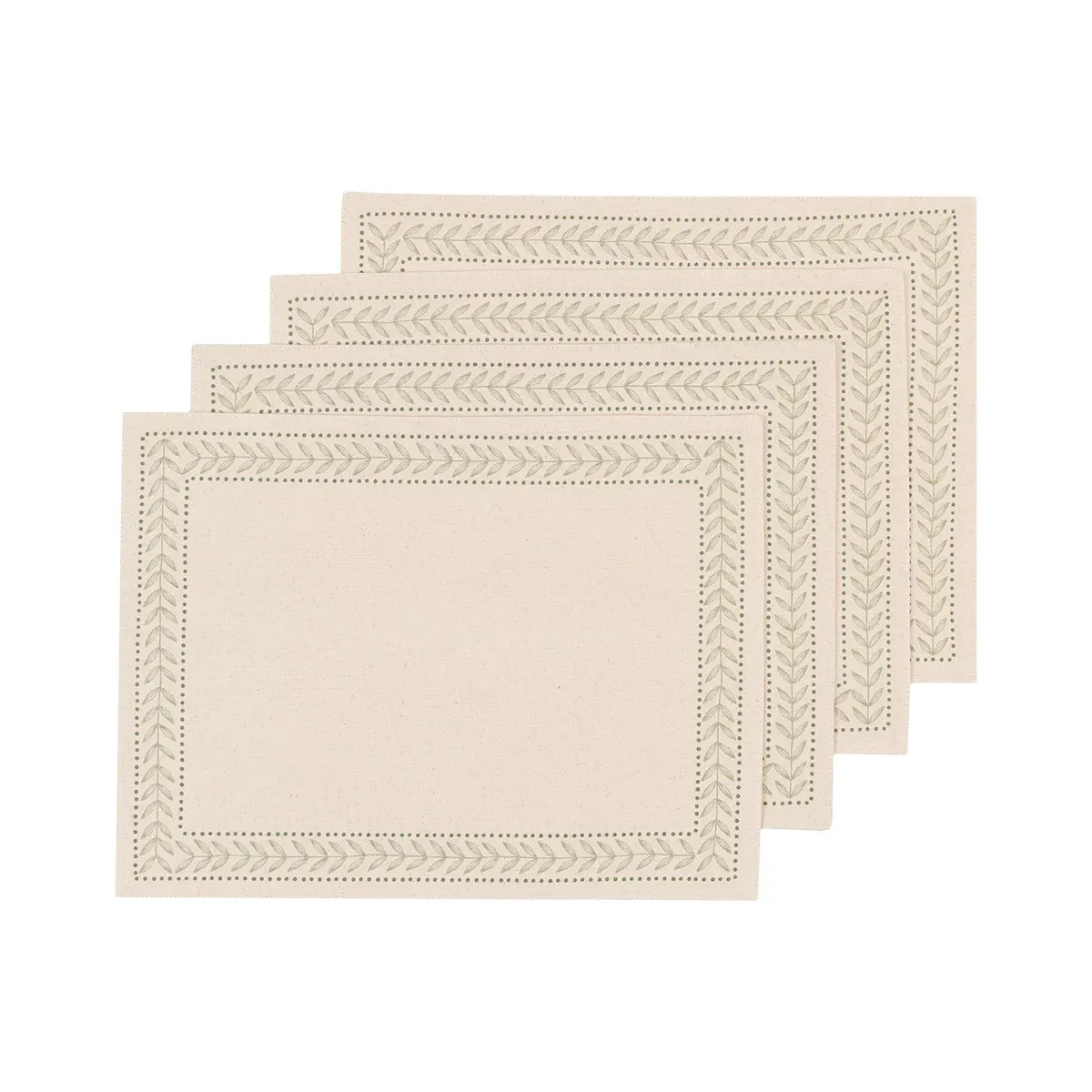 Folia Trailing Leaf Placemats - Natural, Set of 2 product