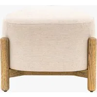 Footstool with Plush Cushioning - Natural alternate view