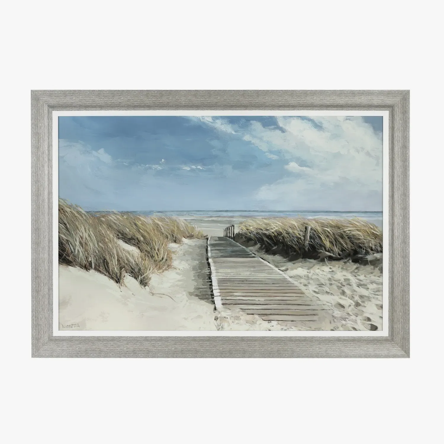 Framed Canvas Wall Art - Ocean Path product