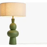 Freyja Ceramic Table Lamp - Green by Perch & Parrow, alternate view