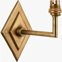 Garnet Angle Wall Light - Antique Brass by Perch & Parrow, alternate view
