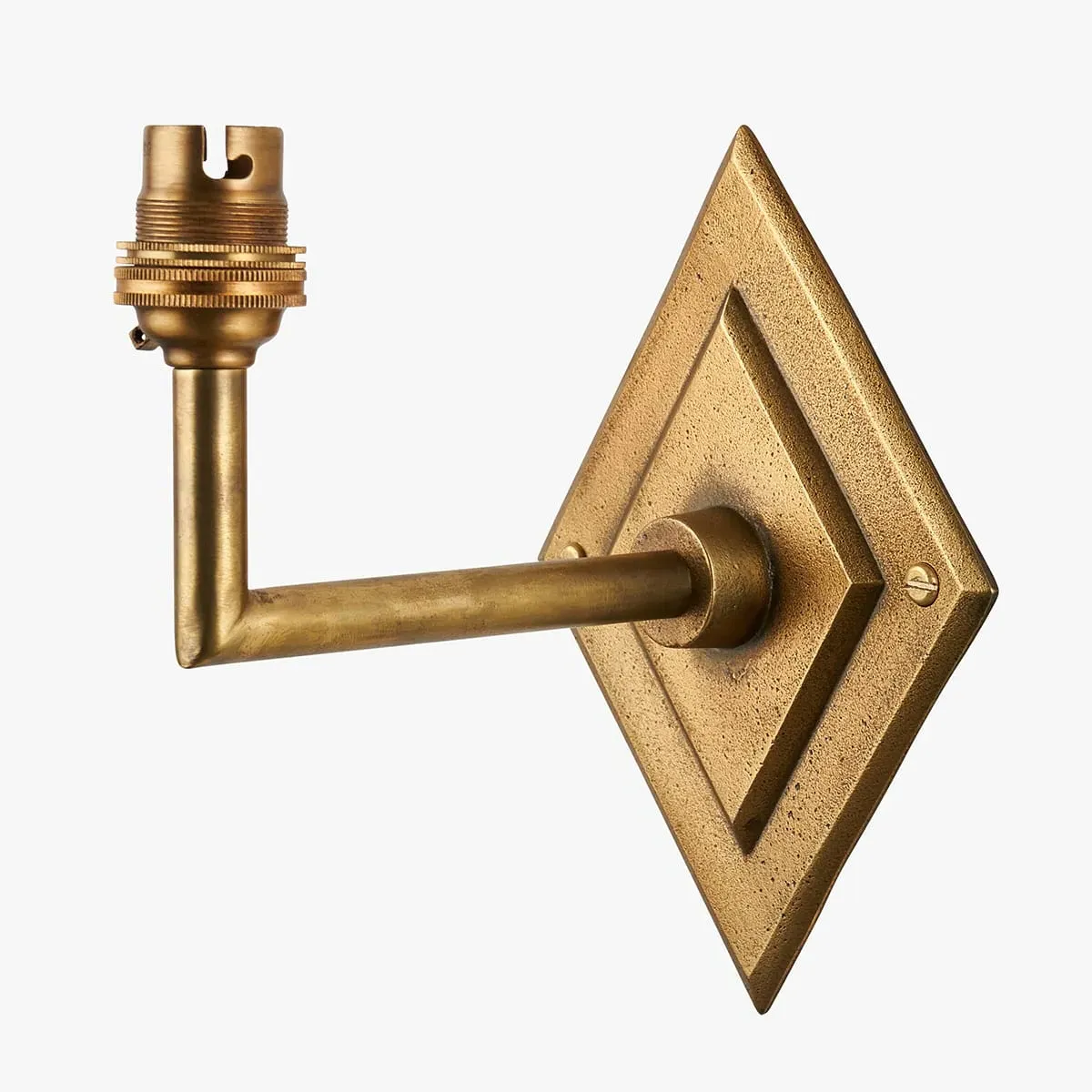 Garnet Angle Wall Light - Antique Brass by Perch & Parrow