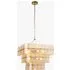 Getrude 10-Light Pendant Light - Champagne Glass, Brushed Aged Brass by Perch & Parrow, image 3
