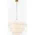 Getrude 10-Light Pendant Light - White Glass, Brushed Aged Brass by Perch & Parrow, image 3
