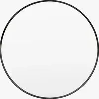 Glimpse Round Mirror - Black, Metal alternate view