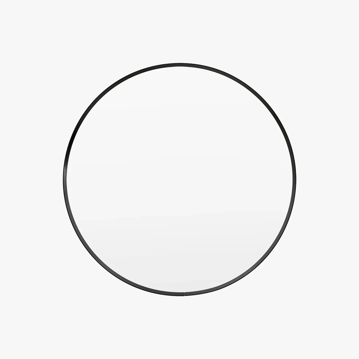 Glimpse Round Mirror - Black, Metal product