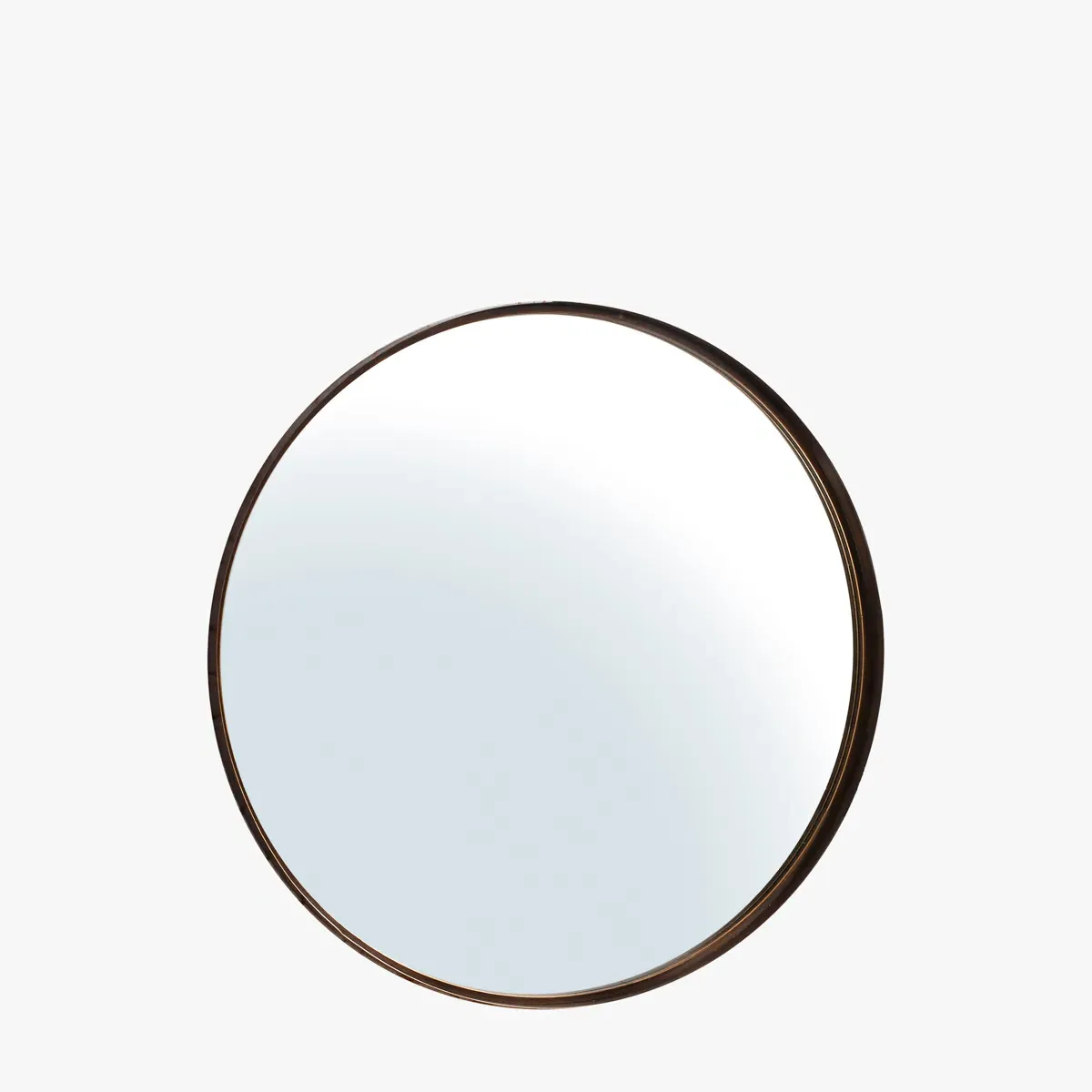 Grantham Round Wall Mirror - Black, Metal product