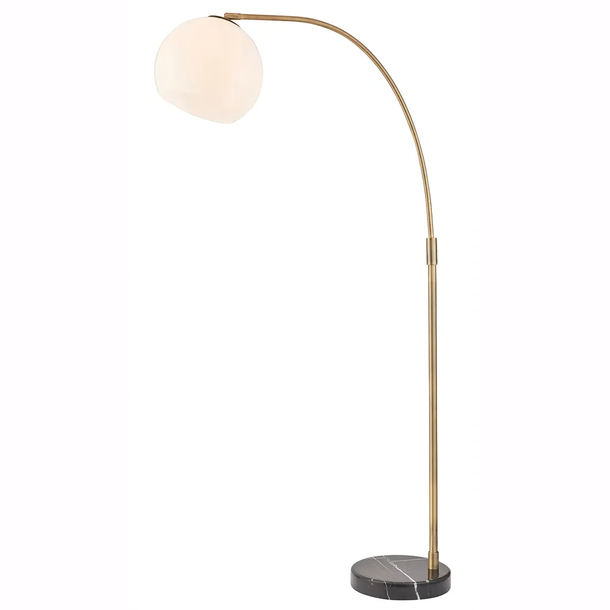 Hazel Opal Glass Floor Lamp - Antique Brass product