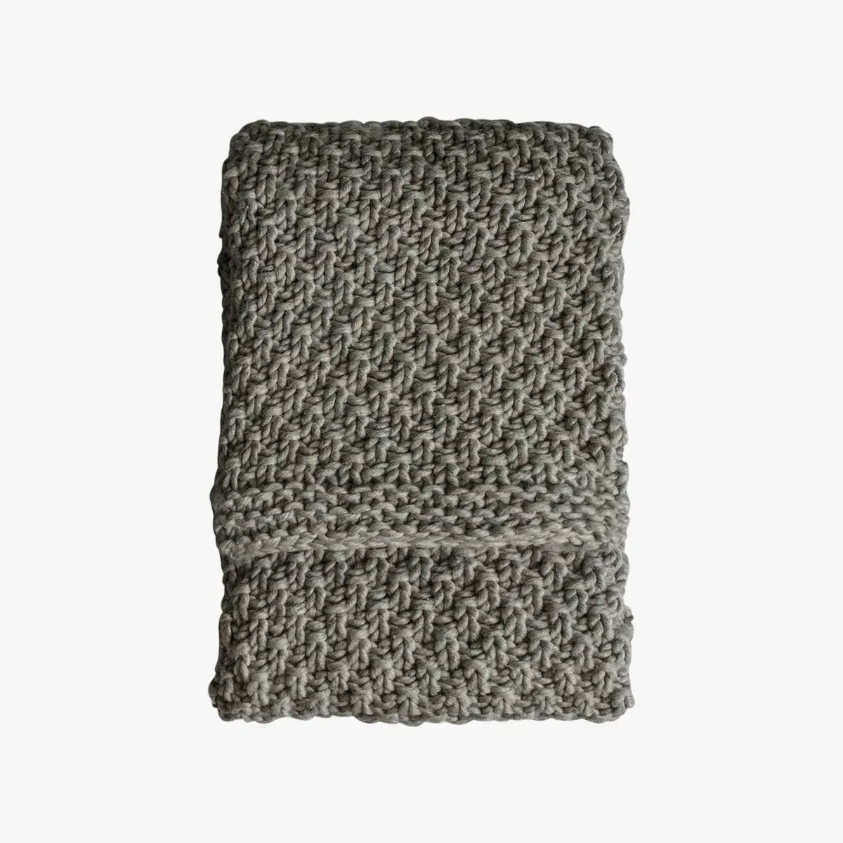 Heavy Knit Throw - Charcoal product