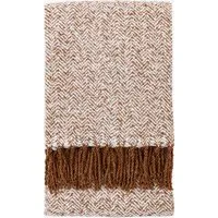 Herringbone Throw Blanket - Tan alternate view