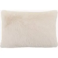 Hygge Rectangle Fur Cushion - Oatmeal alternate view