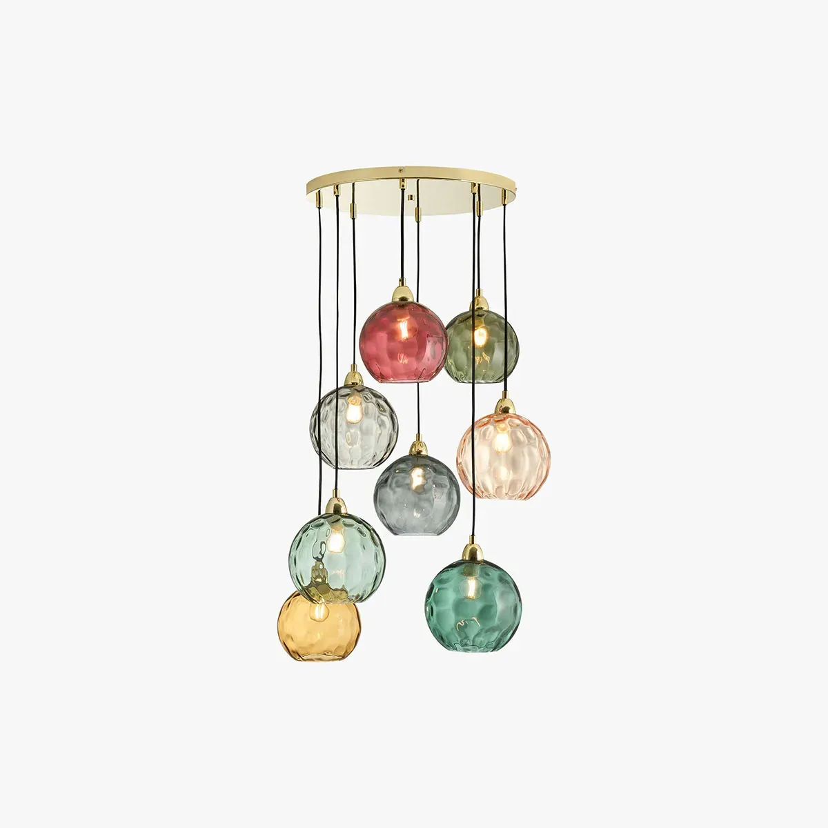 Ilaria 8 Light Cluster Pendant Ceiling Light - Green by Perch & Parrow