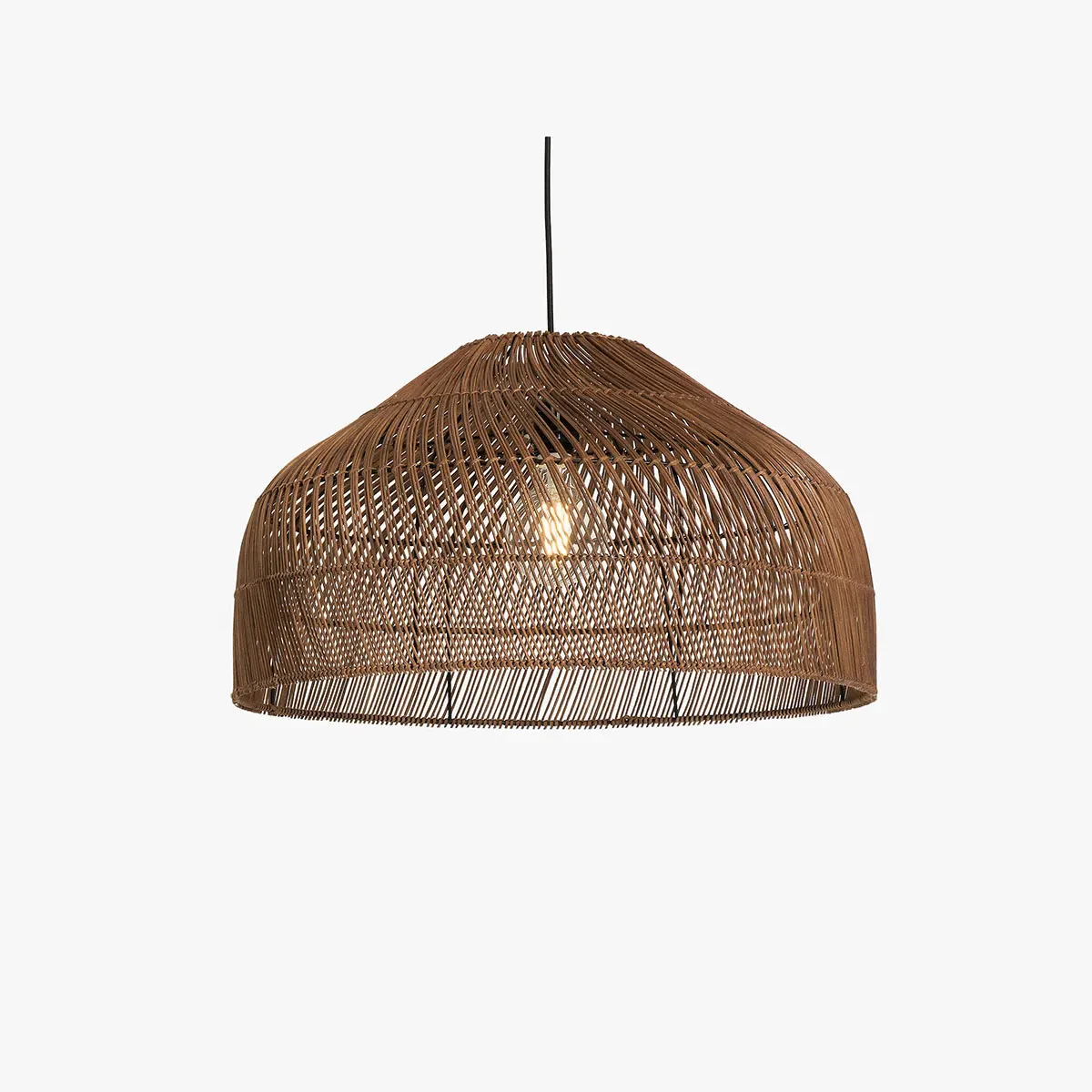 Java Large Lamp Shade - Dark Rattan by Perch & Parrow