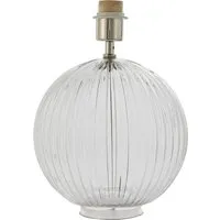 Jemima Table Lamp Base - Silver, Ribbed Glass alternate view