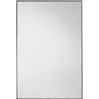 Jonet Rectangular Wall Mirror - Black, Metal alternate view