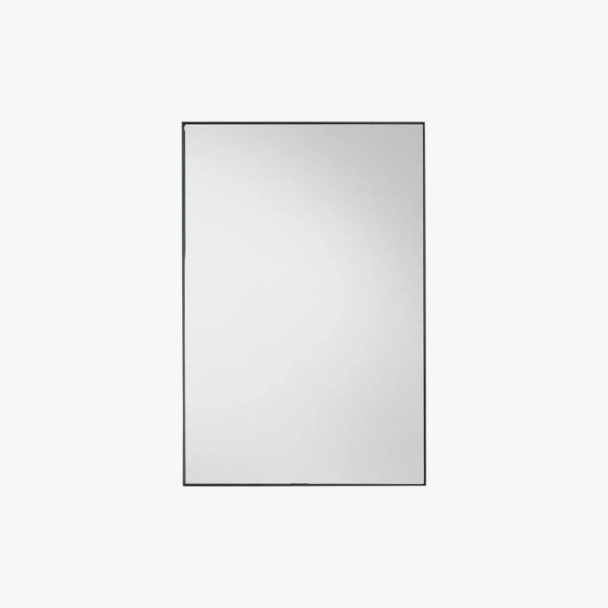 Jonet Rectangular Wall Mirror - Black, Metal product