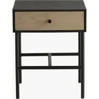 Joss Side Table - Black, Oak alternate view