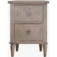 Juno 2-Drawer Bedside Table - Beige, Mindy Wood alternate view