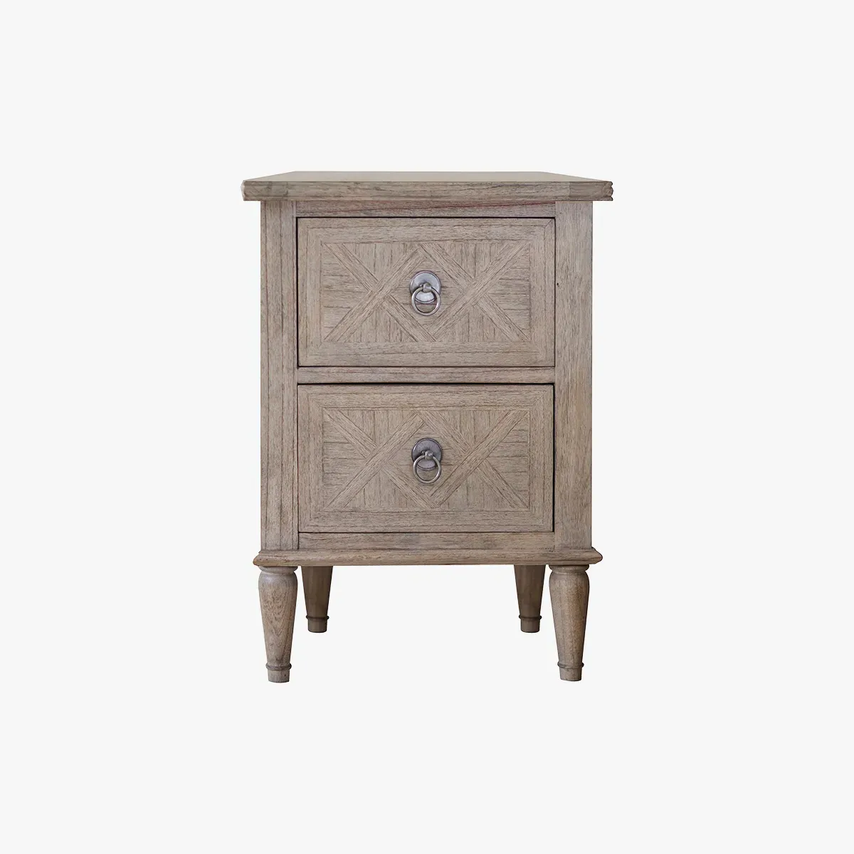 Juno 2-Drawer Bedside Table - Beige, Mindy Wood product