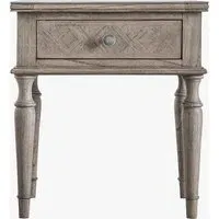 Juno Side Table with Drawer - Beige, Mindy Wood alternate view