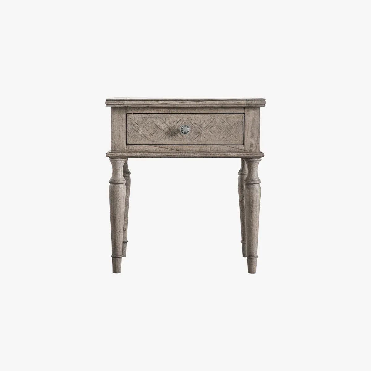 Juno Side Table with Drawer - Beige, Mindy Wood product