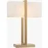 Kadence Table Lamp - Brushed Aged Brass, Ivory Cotton Mix by Perch & Parrow, image 3