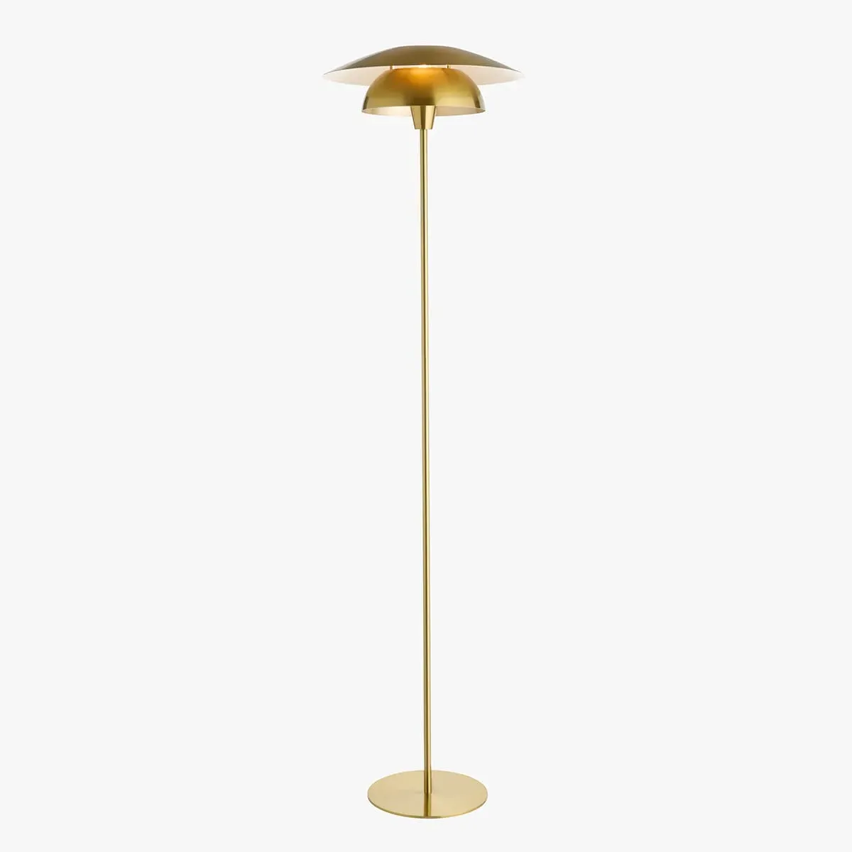 Kalkan Floor Lamp - Satin Brass by Perch & Parrow