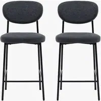 Kalmar Stool Set of 2 - Charcoal alternate view