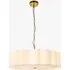 Kaos 6-Light Pendant Light - Brushed Aged Brass, White Cotton by Perch & Parrow, image 3