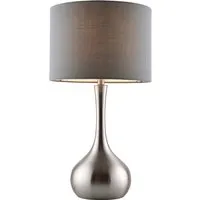 Kiera Table Lamp - Nickel, Fabric alternate view