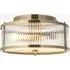 Kingston IP44 2-Light Flush Ceiling Light - Antique Brass, Glass by Perch & Parrow, image 3