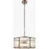 Kingston Scallop 3-Light Pendant Light - Antique Brass, Clear Ribbed Glass by Perch & Parrow, image 3