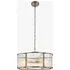 Kingston Scallop 5-Light Pendant Light - Antique Brass, Clear Ribbed Glass by Perch & Parrow, image 3