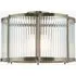 Kingston Scallop Flush Ceiling Light - Antique Brass, Clear Ribbed Glass by Perch & Parrow, image 3