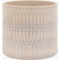 Kora Embossed Planter - Taupe alternate view