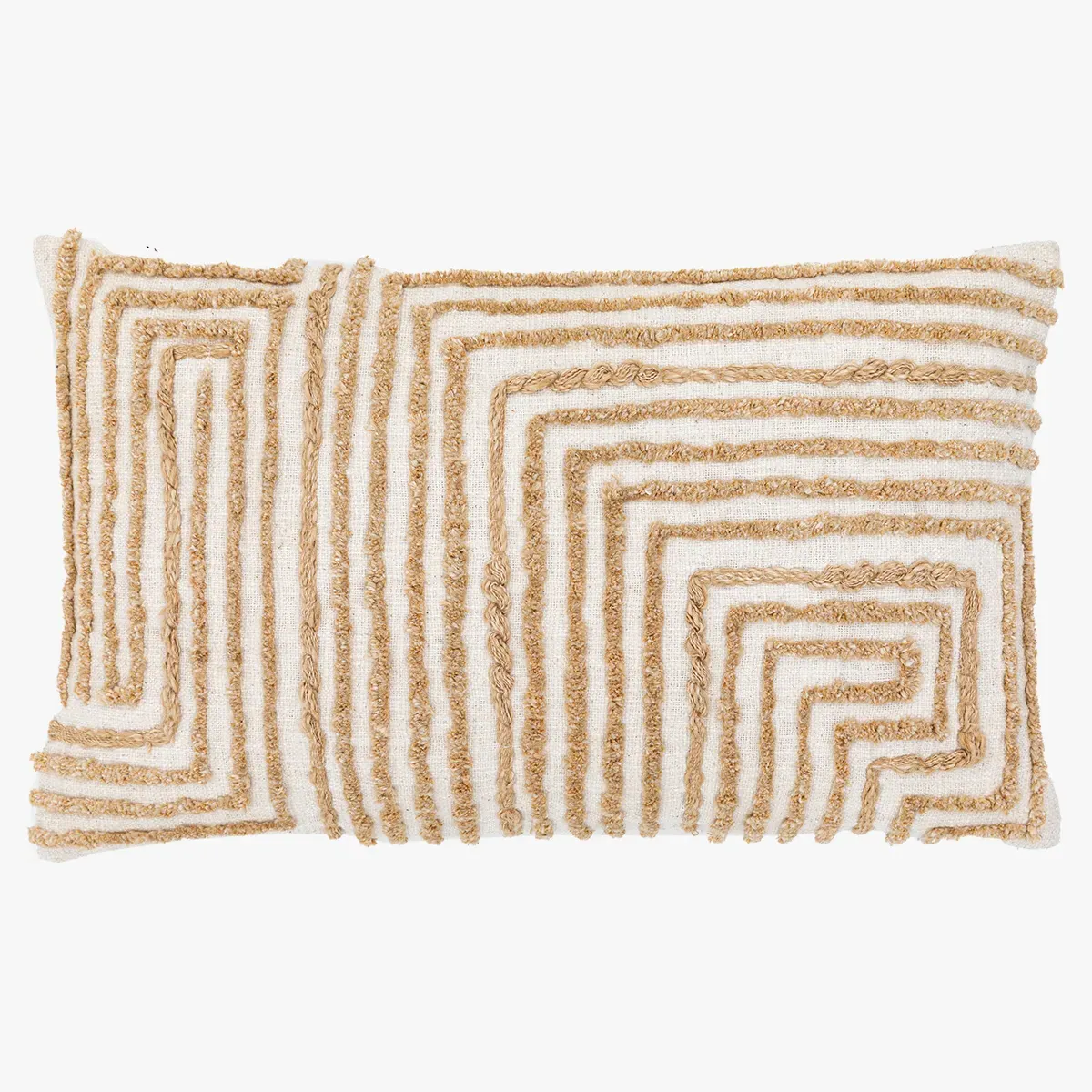 Labyrinth Filled Cushion - Tufted Geometric product
