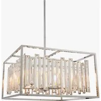 Large Pendant Light - Chrome, Crystal alternate view