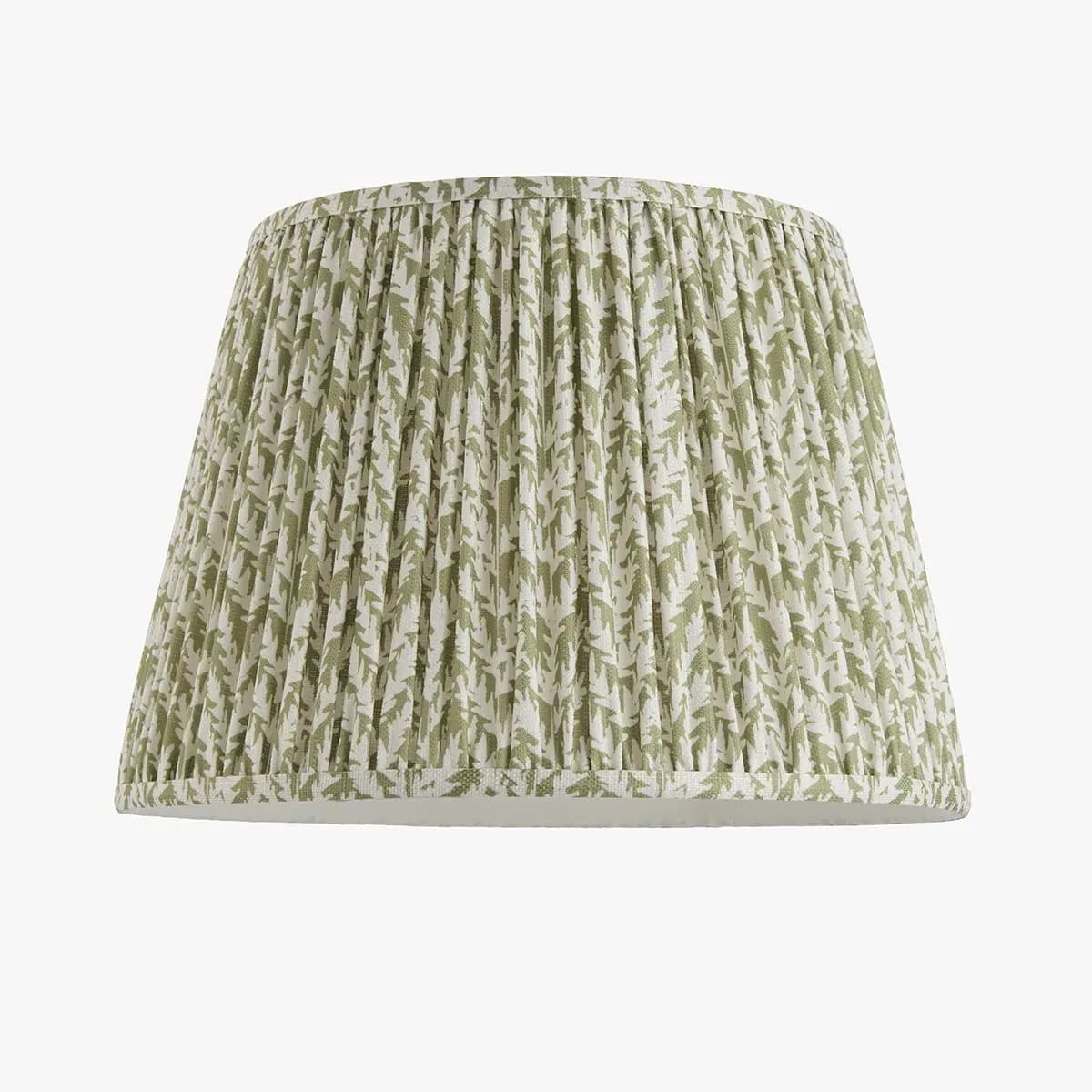 Leaf 40cm Tapered Lamp Shade - Herb Garden Green by Perch & Parrow