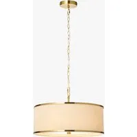 Levi 3-Light Pendant Light - Brushed Aged Brass, Frosted Glass by Perch & Parrow, image 2